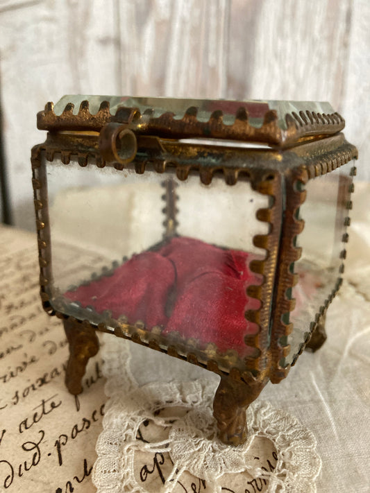 Nineteenth century square french casket.