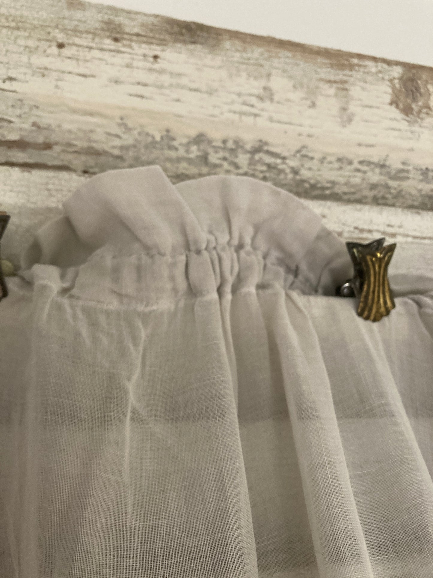 French antique long panel with gorgeous details and cutwork.