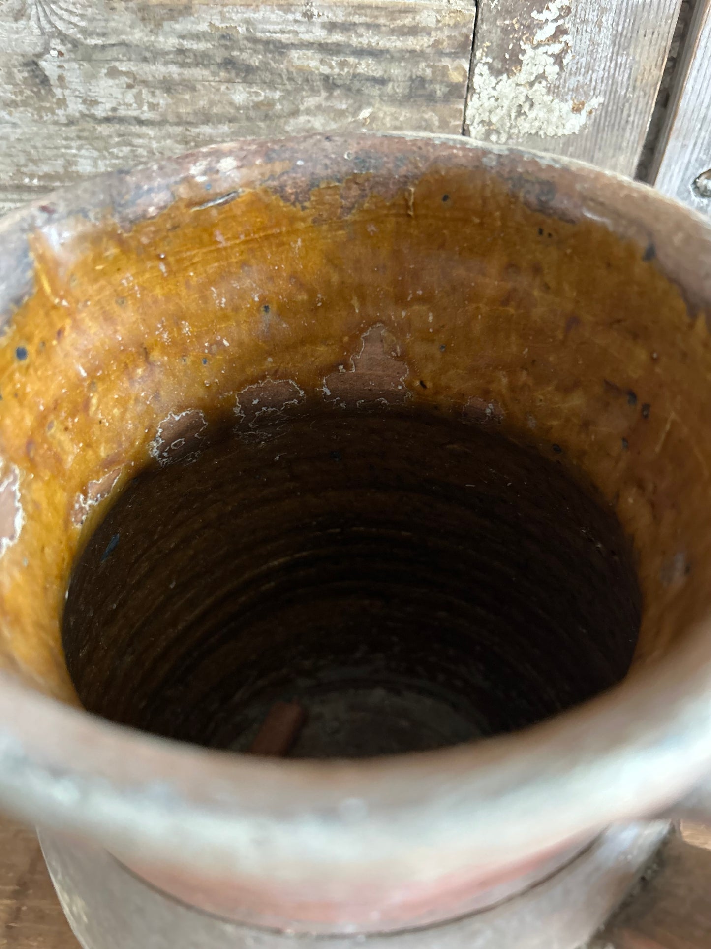 Large french terracotta water/ cider jug