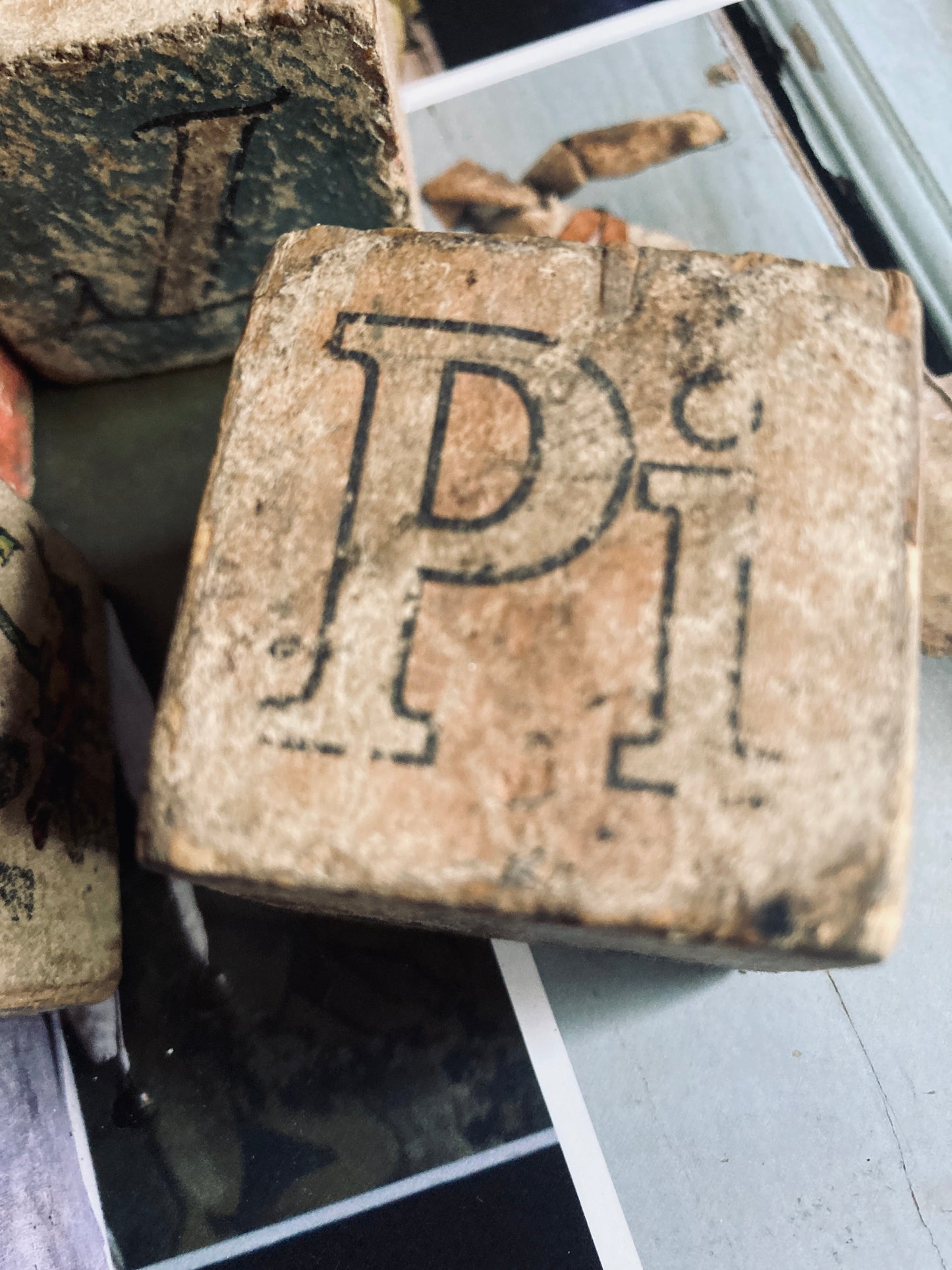 Antique french blocks