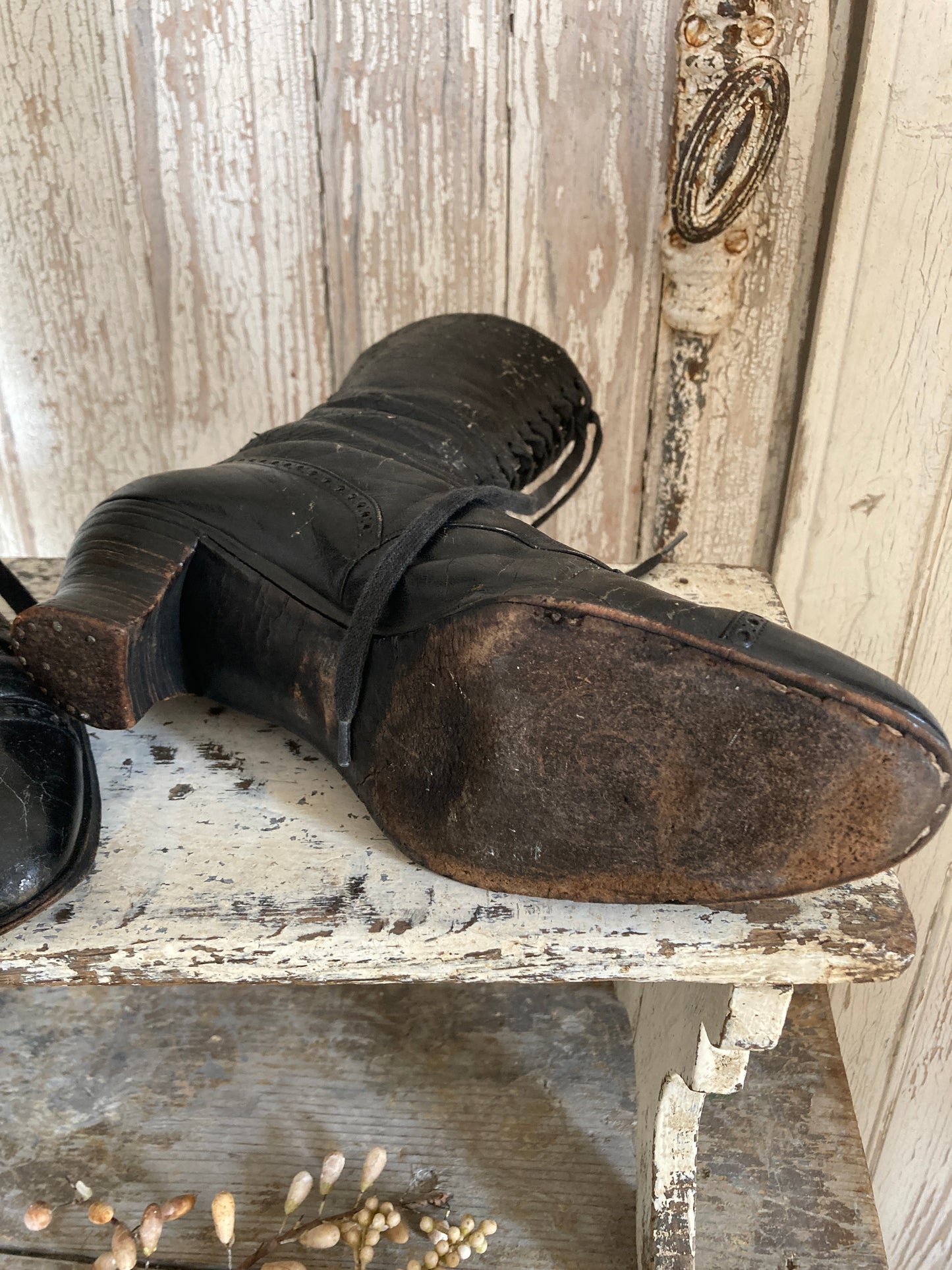 Victorian boots.