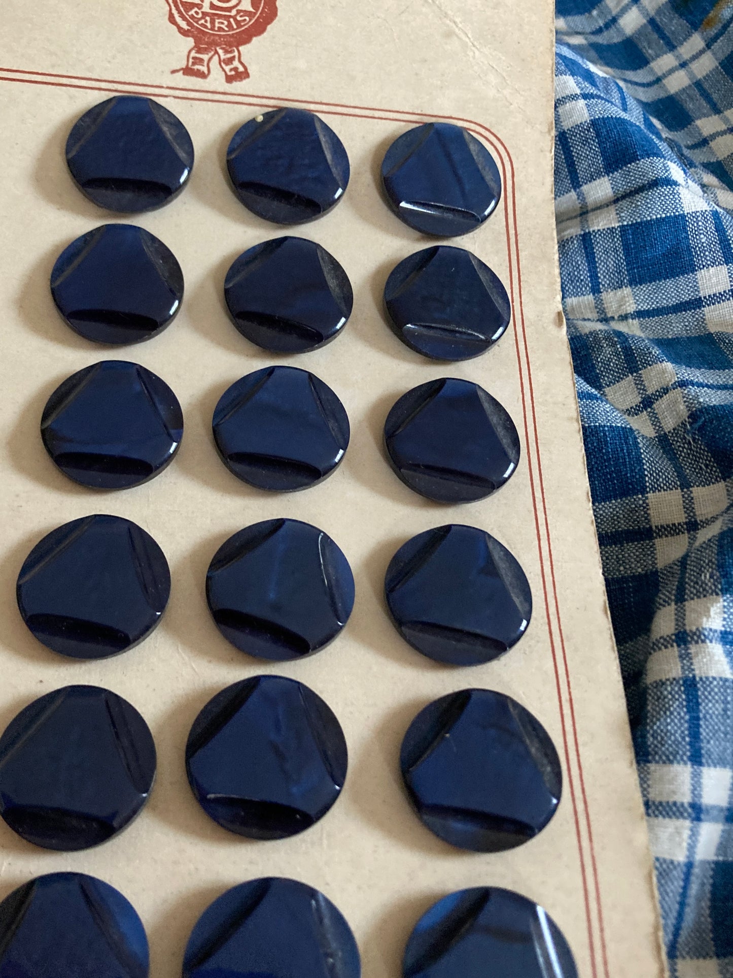 Vintage mix of french buttons.