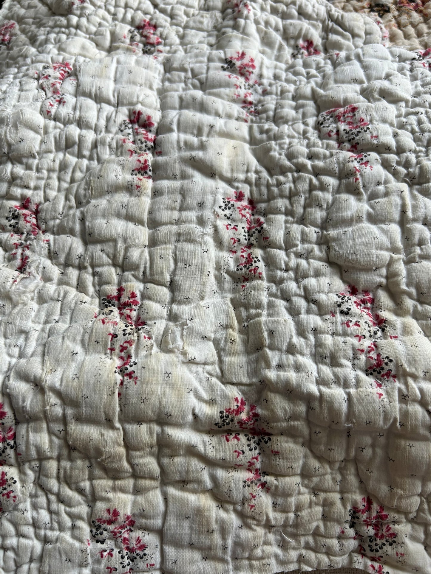 Nineteenth century french quilt pieces