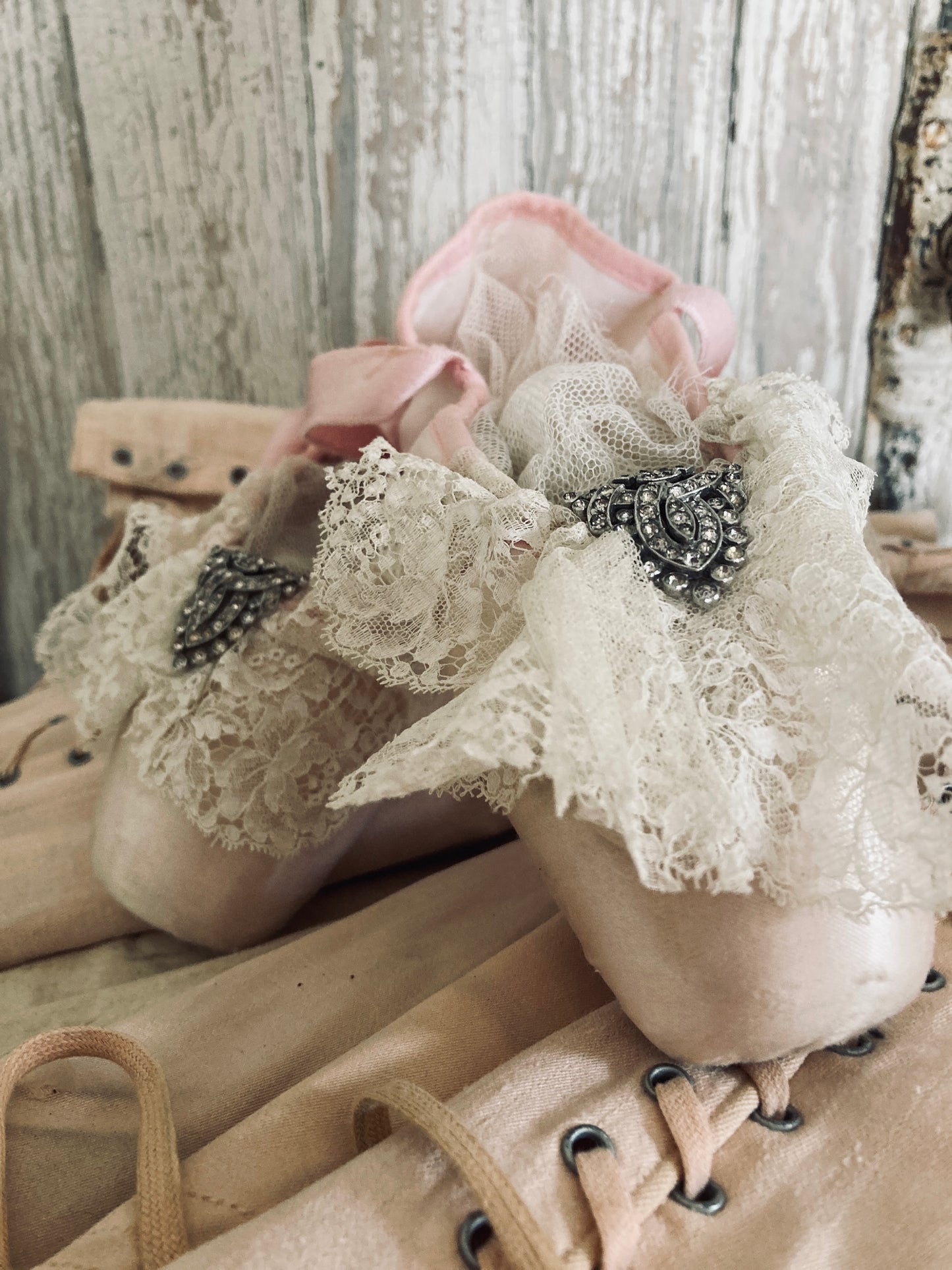 French vintage Ballet pointes.