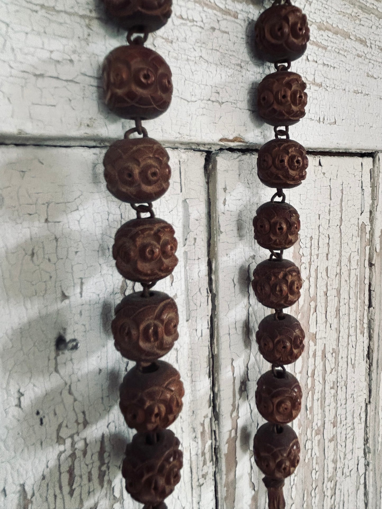 Antique french religious large rosary.