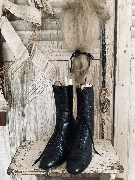 Victorian boots.