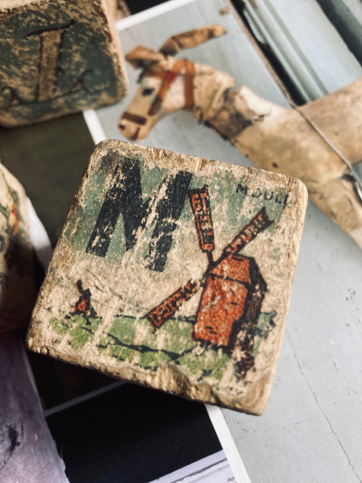 Antique french blocks