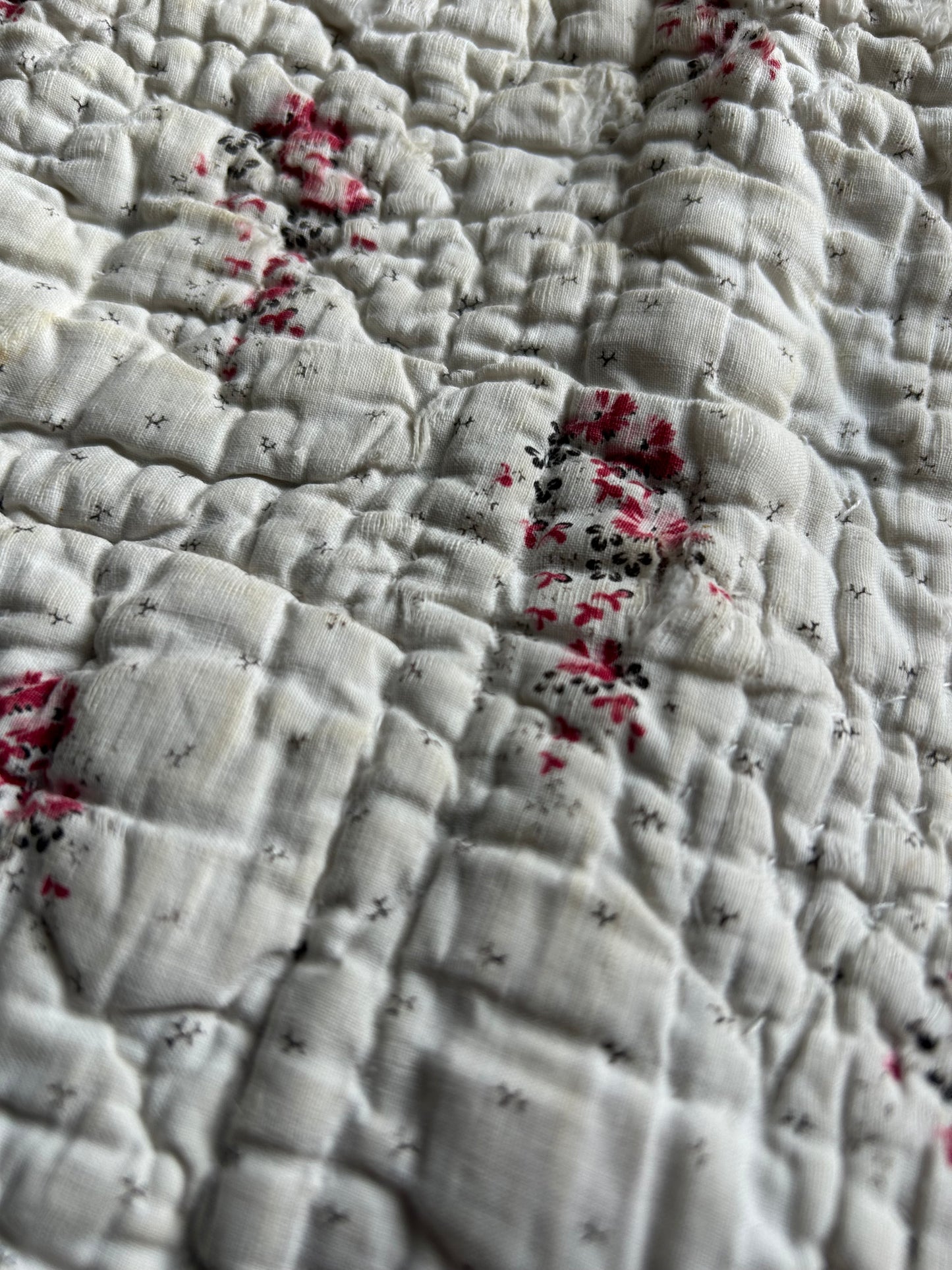 Nineteenth century french quilt pieces