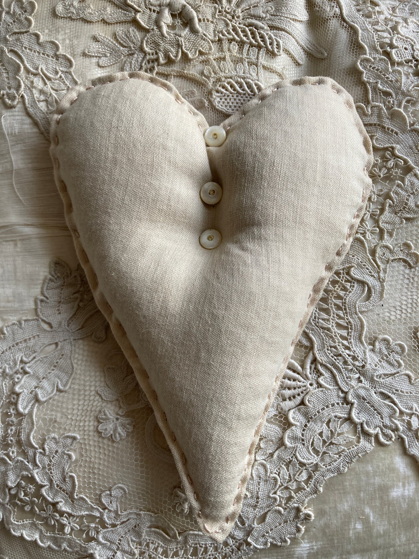 Antique french roses heart number 2