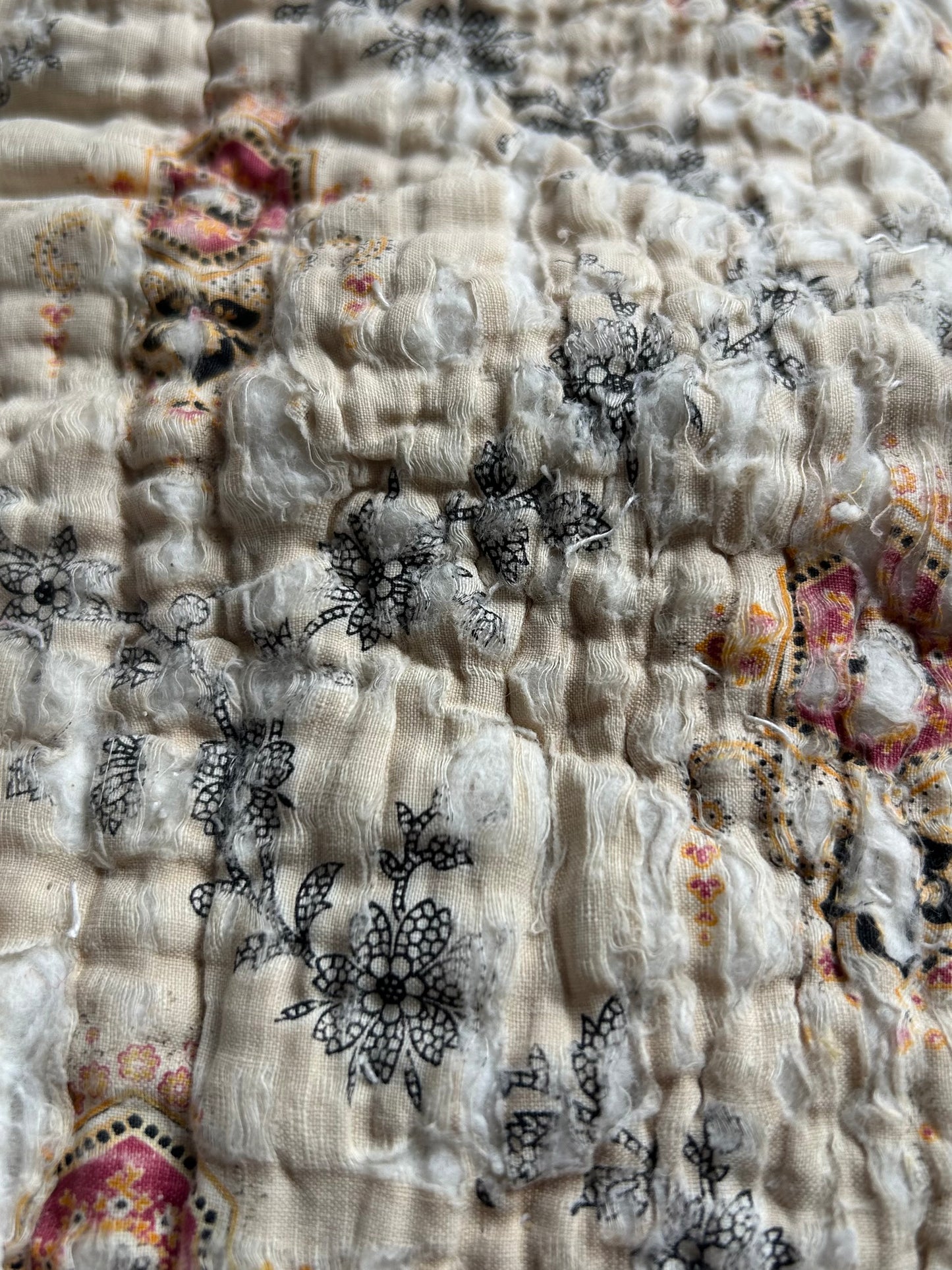 Nineteenth century french quilt pieces